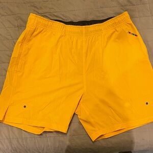 Saturdays New York City Yellow Athletic Shorts